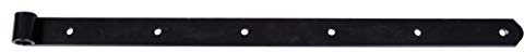 GAH-Alberts 835934 Penture, en différents modèles, en noir, gond Ø 16 mm, taille 600 x 35 mm, kit de 6