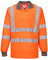 Portwest S277 Comfortable Reflective Hi-Vis Polo Shirt L/S Orange, 3X-Large