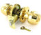 Privacy Door Handle Knob Set – Polished Brass