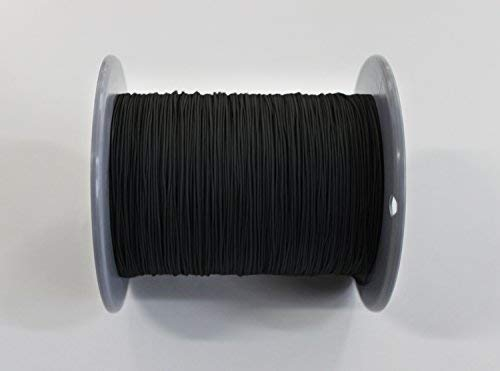 20 Meter Plisseeschnur 0.8mm Schwarz | Schnur Spannschnur für Plissees Rollos Jalousien | 15 Farben!!