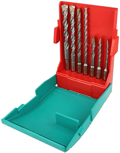 Heller Tools 2018 Bionic Pro Zweischneider Hammerbohrer SDS-plus, für Beton und Armierung, Ø 5/6/6/8/8/10/12