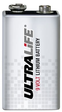 Ultra Life Lithium 9V / Block Batterie optimal für Rauchmelder geeignet