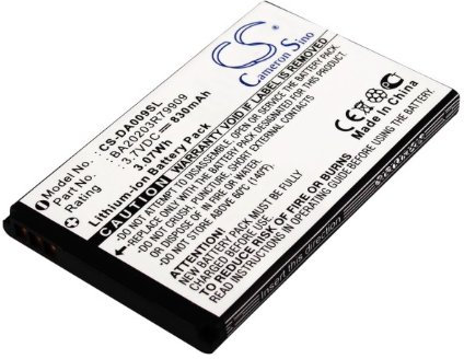 VINTRONS Rechargeable Battery 830mAh for Creative DAA-BA0009, BA20203R79909