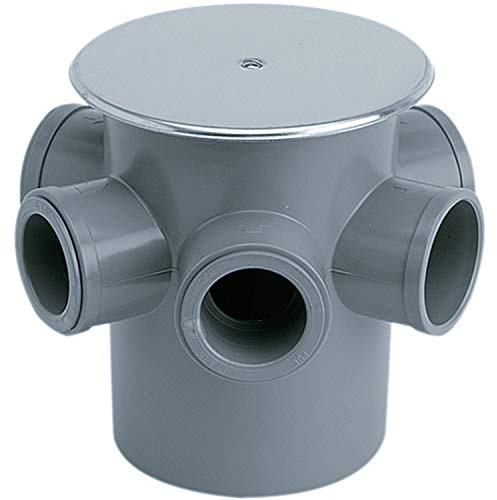 Jimten 09150 Bote sifónico (diámetro 50) Gris, Estándar