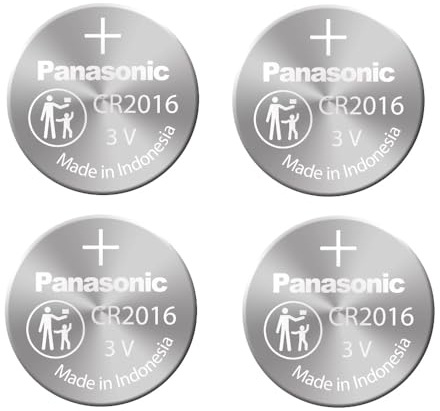 Panasonic Lot de 4 piles boutons au lithium CR-2016