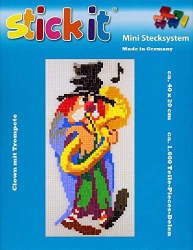 stickit Mini Stecksystem Clown mit Posaune ca. 1.600 Teile Nr. 41109