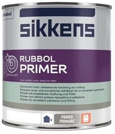 Sikkens Rubbol Primer Plus Paint - 1 Litre - White