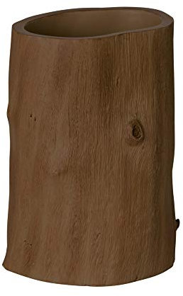 Wenko 21039100 Forest - Bicchiere Porta spazzolini in plastica e poliresina, 8,3 x 11,2 x 6;3 cm, Colore: Marrone