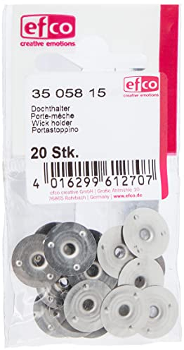Efco Dochthalter, Metall, Silber, 20 Stück