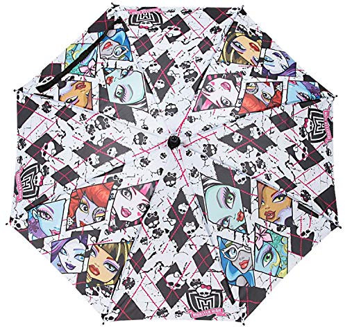 Monster High – Regenschirm, Weiß, 48 cm