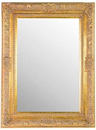 MirrorOutlet Hair und Beauty Salon Spiegel Gold Elizabethan komplett mit hochwertigem Pilkington-Glas – groß Größe 101,6 x 76,2 cm (102 cm x 77 cm) mit Große 12,7 cm Rahmen.
