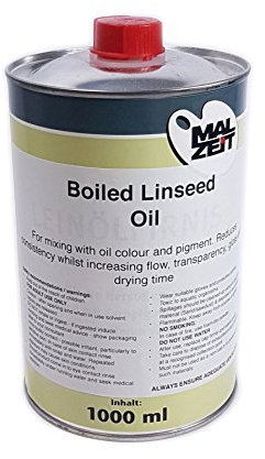 AMI - Refined Linseed Oil for Artists - Non-toxic - Resin-free - Includes Child Proof Cap - 1000ml
