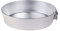Pentole Agnelli Family Cooking Alluminio Tortiera Conica con Anello, Argento, 32 cm