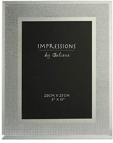 Impressions 8 x 10 Glitter Crystal Square Bling Photo Frame