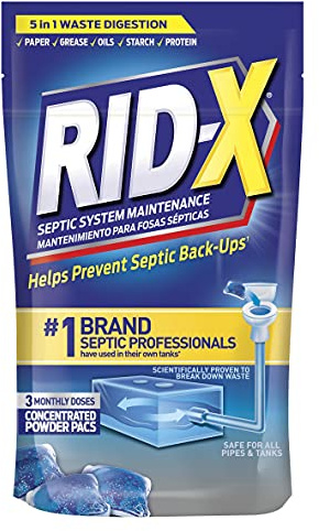 Rid-X Septic Tank System Treatment, Septic Tank Treatment, 3.2 Ounce