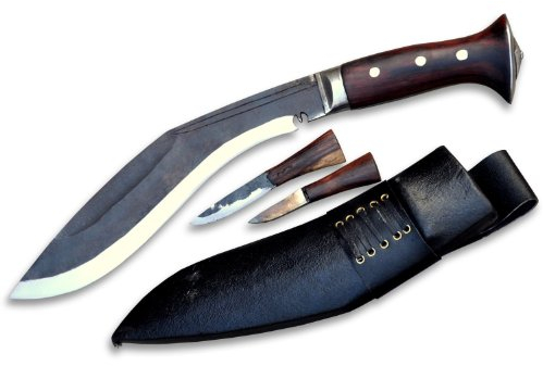 Original Gurkha Kukri Messer - 10 Klinge Full Tang Panawal Angkhola Dorf - Handgefertigt von GK & CO Kukri Haus in Nepal