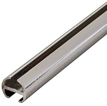 Victoria M. Gardinenstange Vorhangstange Vorhangschiene 1-läufig, Aluminiumlegierung Silber, 450 cm (3 x 150 cm)