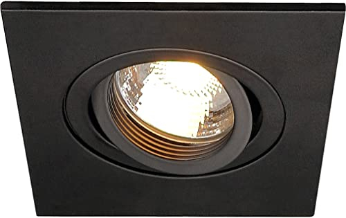 SLV NEW TRIA 78 I XL CS QPAR51 Downlight schwarz SQ, Einbauleuchte, Einbauspot, Deckeneinbauleuchte, Spot, Deckenspot, Einbaustrahler, Deckenstrahler, Wohnzimmer, Badezimmer