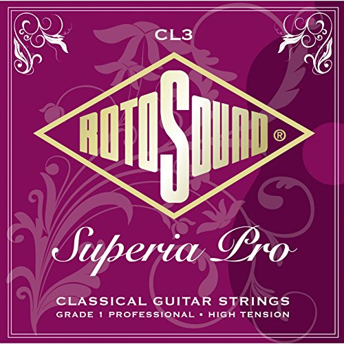 Jeu de cordes Rotosound pour guitare classique/classique Superia PRO CL3 High Tension: 28 32 40 30 37 46
