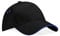 Beechfield Unisex B015CBRO-WHI Ultimate 5-Panel Sandwich Peak Cap - Black, One Size