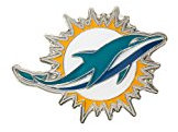 aminco NFL Logo Pin, Unisex, Miami Dolphins