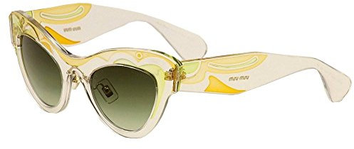 occhiali da sole Miu Miu 07PS Yellow, Clear Cat-eye
