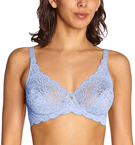 Triumph Women's Amourette 300 W Wired Floral Everyday Bra, Lavender Blue, 32K