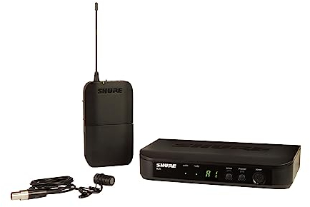 Shure BLX14/W85 Microfono wireless UHF - Ottimo per oratori, artisti, presentazioni - Durata batteria 14 ore, raggio 100m - Include microfono lavalier WL185, ricevitore singolo canale - Banda T11