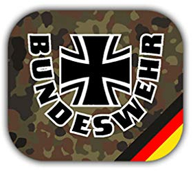 Aufkleber/Sticker Bundeswehr Wappen Abzeichen Deuschland Militär 7x6cm A1855