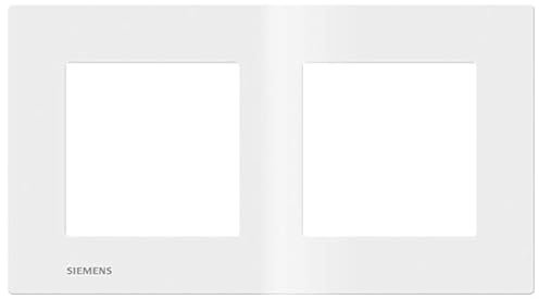 Plaque Double Blanc Siemens DELTA VIVA