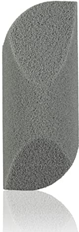 TITANIA Bimsschwamm (abgerundet) • Bimsschwamm für Hand- & Fußpflege • Ergonomisch geformter Hornhautentferner • Bimsschwamm Fußpflege • Made in Germany • Bimsschwamm für Füße (Grau)