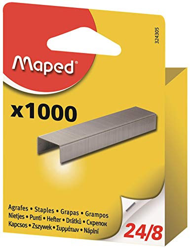 Maped M324305 Heftklammern 24/8, 1000 Stück in Schachtel
