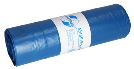 EMIL DEISS Müllsäcke Polyethylen 125 L, 50 my 720 x 1000 mm, 25 Stück,90099