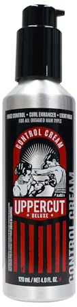Uppercut Deluxe Control Cream Medium Hold 120ml | Medium Hold Hair Cream for Frizz and Curl Control. Conditioning Formula with Natural Finish. For Straight and Curly Hair.