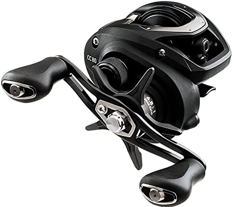 Daiwa, CC80 Casting-Rolle, 7,5:1 Übersetzung, 4BB+1RB-Kugellager, 6,8 kg maximaler Widerstand, rechte Hand, CC80HS Schwarz