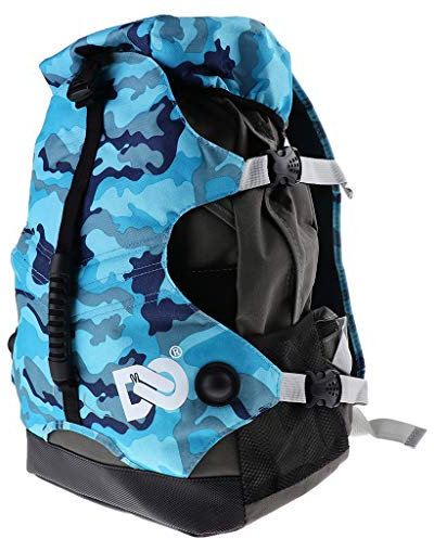 Perfeclan Skate Aufbewahrungstasche Skateschuhe Rucksack mit Reflektierende Streifen für Rollschuhen, Inline-Skates, und Eislaufschuhen, Blau