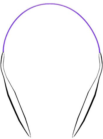 Seawhisper 40cm Rundstricknadel für Socken Metall Stricknadeln Rundstricknadeln Set 10MM