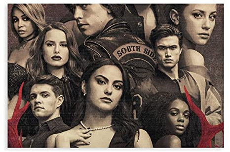 Riverdale Staffel 3 (2) Leinwand-Poster, Wandkunst, Deko, Bild, Gemälde für Wohnzimmer, Schlafzimmer, Dekoration, 20 x 30 cm, ohne Rahmen