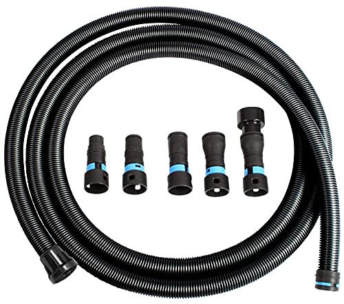 Cen-Tec Systems 94731N Quick Click 9m Numatic Hose with Five Piece Power Tool Adaptor Set for Dust Collection