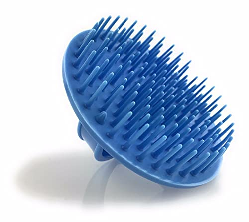 Big Beard Black Scalp Massage Be-Bop Hair Brush Gentle Shampoo for Salons Barbers & Home Use (Blue)
