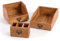 DESIGN DELIGHTS Schreibtisch Organizer Set Office | 3-teilig, Mahagoni-Holz l | rustikale Stiftehalter, Dokumentenablage, Büro Aufbewahrungskisten | Farbe: 08 honigfarben gewachst
