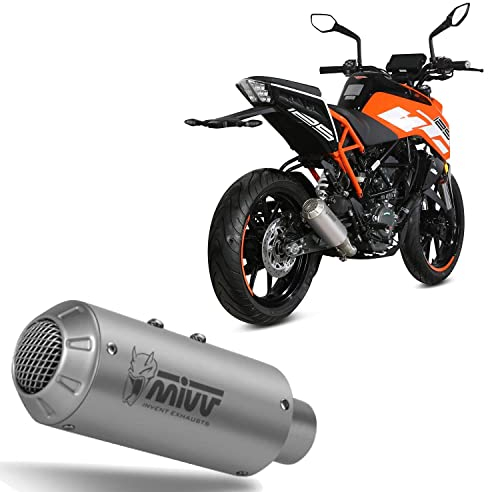 MIVV Pot d'échappement complet mk3 inox compatible avec ktm 125 Duke 2017 2018 2019 2020