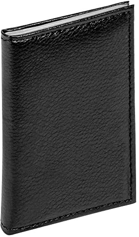 walther design Lederetui Scheckkarten schwarz mit 8 Einsteckhüllen 322000036