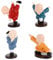 Milya 4 Stück Miniatur Kung Fu Mönch Deko Figuren, Kunstharz Kleiner Buddha Statue für Auto Armaturenbrett Tischdeko Wohnung Küche Schlafzimmer Kinderzimmer Garten Laden