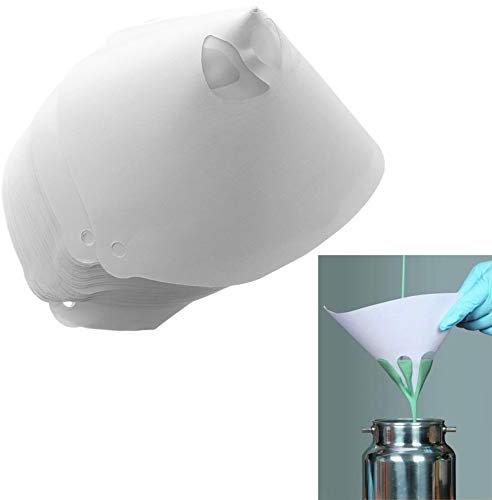 Générique 50 pièces Filtre à Peinture Papier Entonnoir Voiture Peinture en Aérosol Funnel Blanc Practical Design
