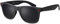 La Optica B.L.M. Herren Sonnenbrille UV400 CAT 3 Damen Unisex Retro Vintage - Party Festival Glänzend Matt (Gläser: Grau Schwarz)