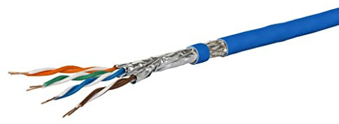 METZ Connect Verlegekabel Cat 7A S/FTP MC GC1300 pro22, LSZH, blau 1000m Trommel