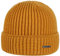 Stetson Parkman Mütze - Strickmütze Damen/Herren - Wintermütze aus 100% Merinowolle - Made in The EU - One Size 54-62 cm Umschlagmütze - Wollmütze Herbst/Winter - Rippmütze senf One Size