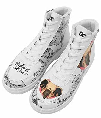 DOGO Ace Boots - Elephants Never Forget - Vegane Damen Boots Frauen Stiefelette -Bunte und Comfort Stiefel