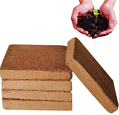 Organic Coconut Coir for Plants, Coconut Coir Bricks Bulk, Potting Soil, Concentrated Seed Starting Mix, Cactus Soil Potting (1PC)